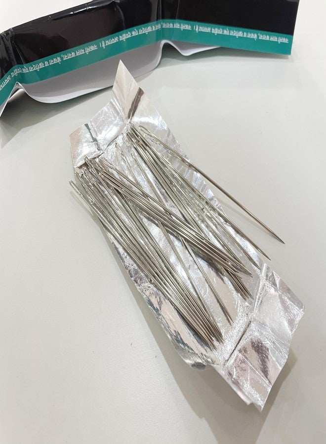 OMX, 20 Pieces, Long Eyed Beading Needles, 2MM x 127mm | 127 mm (5 inch) Long & 2MM Thick, Packing Bag Needles, Used to Work with Heavier Materials, Canvas, Jute, Book Binding etc - Image 3